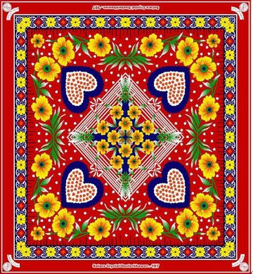Premium Kohinoor Diamond Cotton Dastar Khwan - 4pcs