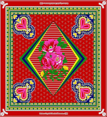 Premium Kohinoor Diamond Cotton Dastar Khwan - 4pcs